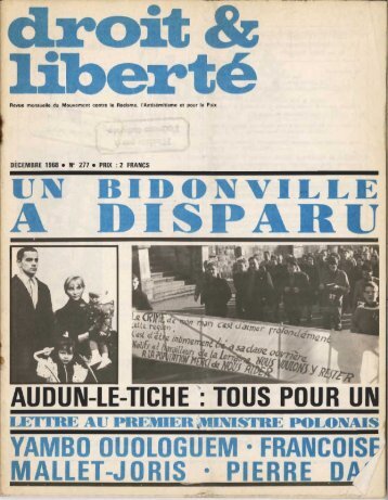 TOUS POUR UN - Archives du MRAP