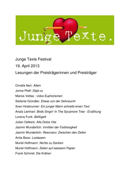 Download - Junge Texte