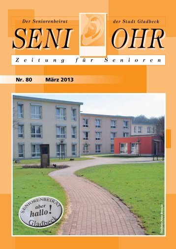Nr. 80 März 2013 - Seniorenbeirat der Stadt Gladbeck