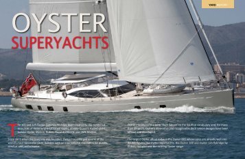 The 100 and 125 Oyster Superyachts have been ... - Oyster Yachts