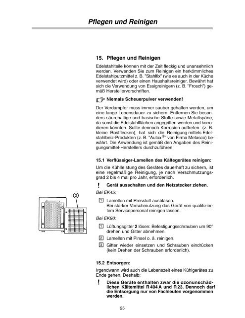 Thermo Scientific EK45/EK90 Installation Operation - Fisher Scientific