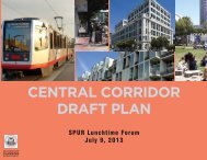 Central Corridor Draft Plan ppt - SPUR