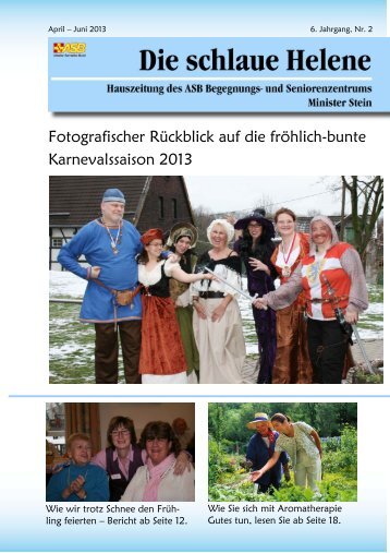 Hauszeitung Helene Ausgabe 2/2013 - ASB Begegnungs- und ...