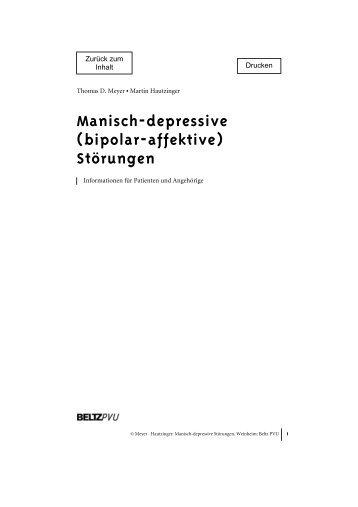 Manisch-depressive (bipolar-affektive) Störungen - Ppp-baden.ch