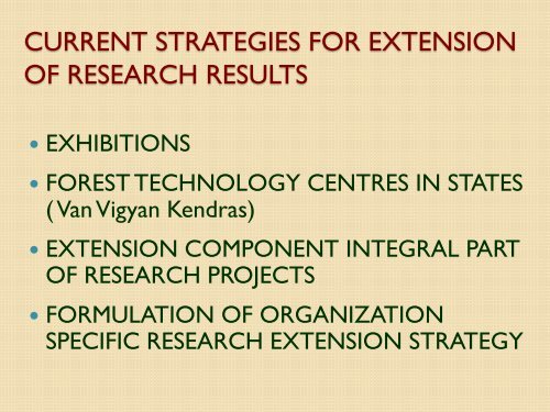 Forestry Research in India: Status, Issues ... - TERI University