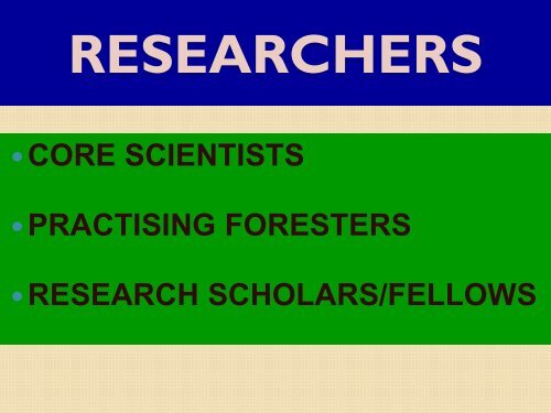 Forestry Research in India: Status, Issues ... - TERI University