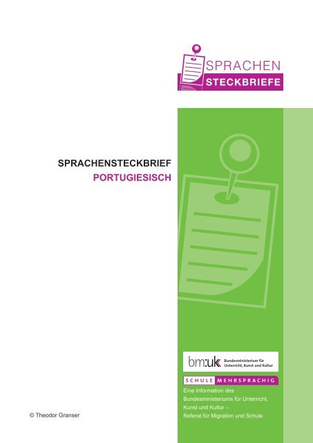 SPRACHENSTECKBRIEF PORTUGIESISCH - Schule mehrsprachig