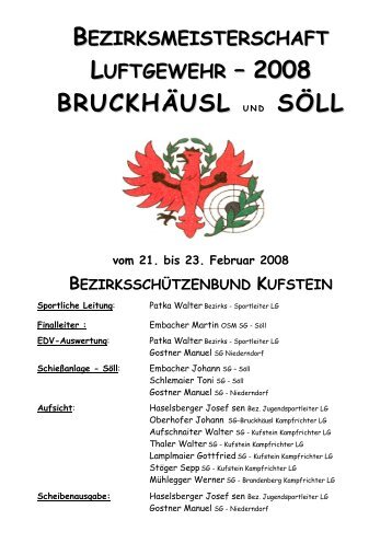Bezirks - Schützenbund Kufstein