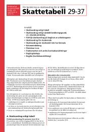 Skattetabeller 29-37 inkomståret 2012 - Skatteverket