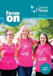 Focus On Autumn 2013 - Cancer Focus Northern Ireland