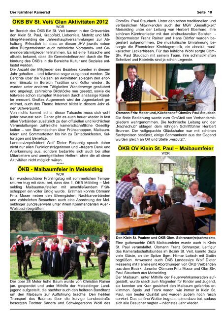 Kärntner Kamerad 2/2012 - Österreichischer Kameradschaftsbund