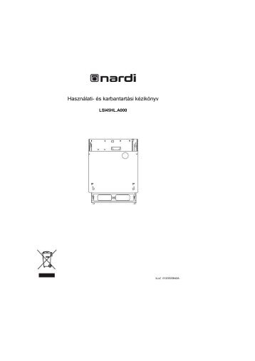 Használati- és karbantartási kézikönyv - Nardi