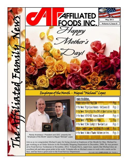 Read Newsletter + - Affiliated Foods Inc