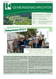 Gemeinde Zeitung vom Sept. 2013 - St.Konrad