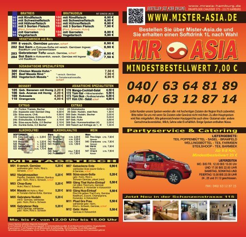 Speisekarte - mrasia-hamburg.de - MR Asia Bramfeld - Index