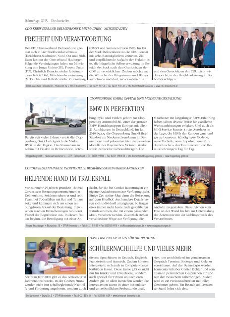 Delmenhorster Zeitung vom 18.05.2013 - DelmeExpo