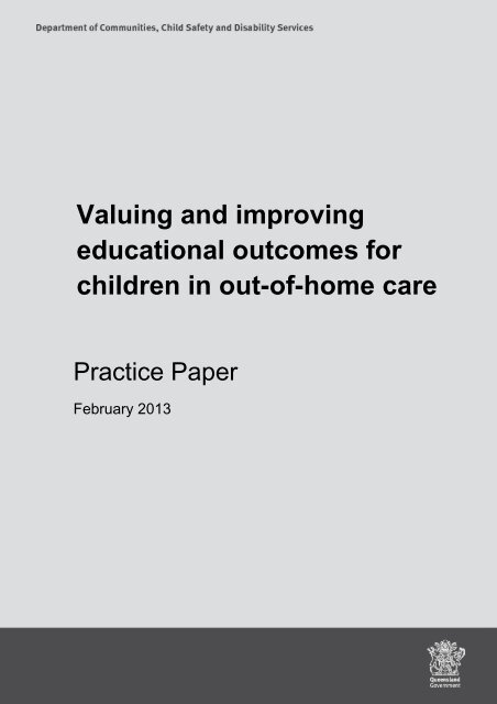 Valuing and improving educational outcomes for children in out-of ...