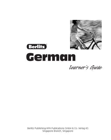German Learner's Guide - Berlitz Publishing