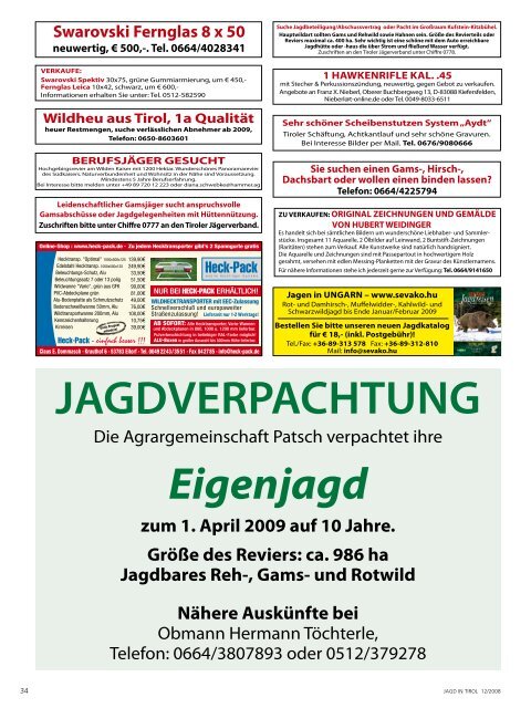 39,90 Euro - Tiroler Jägerverband