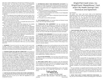 Debit Card - Wright-Patt Credit Union