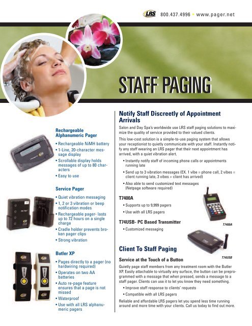 Spa & Salon Brochure - Pager.net