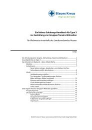 Handbuch Typo 3 - Blaues Kreuz Deutschland