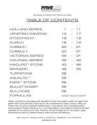 Paving Stone Pattern Guide - Paveloc Industries, Inc.