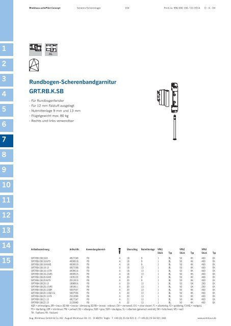 Produktkatalog activPilot Concept - Kunststoff - Winkhaus