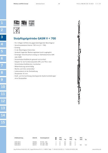 Produktkatalog activPilot Concept - Kunststoff - Winkhaus