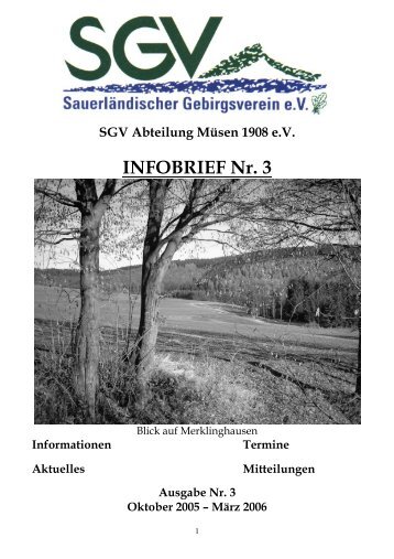 INFOBRIEF Nr. 3 - SGV Abt Müsen