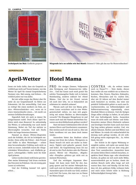 THEMA, Seite 16 - VSETH - ETH Zürich