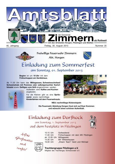 Amtsblatt KW 35 - Zimmern ob Rottweil