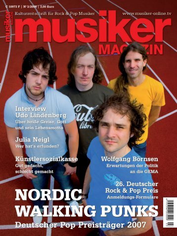 Archiv: Musiker Magazin 03/2008 (PDF) - Musiker Online