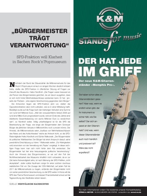 Archiv: Musiker Magazin 03/2008 (PDF) - Musiker Online