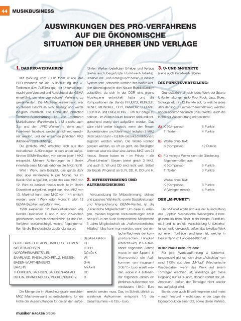 Archiv: Musiker Magazin 03/2008 (PDF) - Musiker Online