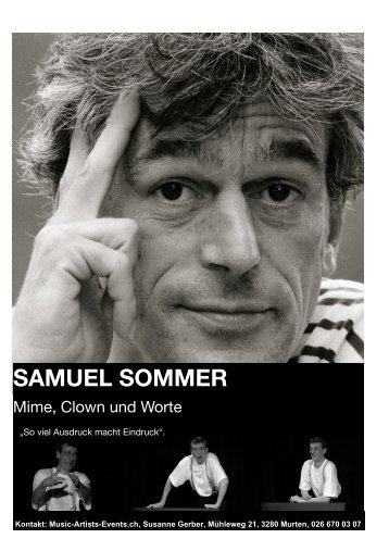 SAMUEL SOMMER - Music-Artists-Events