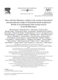 Intra- and inter-laboratory variation in the scoring of micronuclei and ...