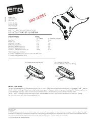 SRO ST11 - EMG Pickups