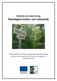 Historia och natur kring Ramstigen - Arboga kommun