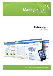 ManageEngine OpManager :: User Guide