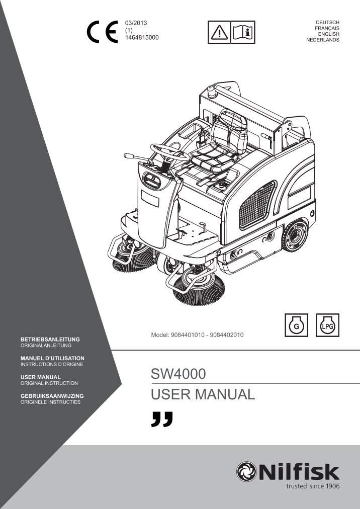 Advance Sc351 Parts Manual