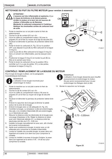 SW4000 USER MANUAL - Nilfisk PARTS - Nilfisk-Advance