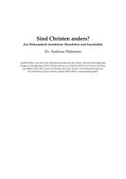 Sind Christen anders? - Institut für Glaube und Wissenschaft