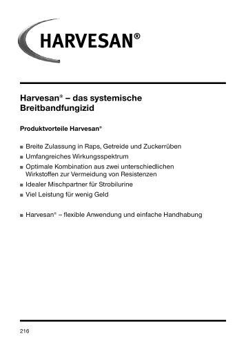 Harvesan® Produktinformation 2013 (PDF) - DuPont