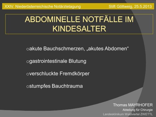 Download - Primarius Dr. Thomas MAYRHOFER Facharzt für ...