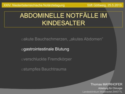 Download - Primarius Dr. Thomas MAYRHOFER Facharzt für ...