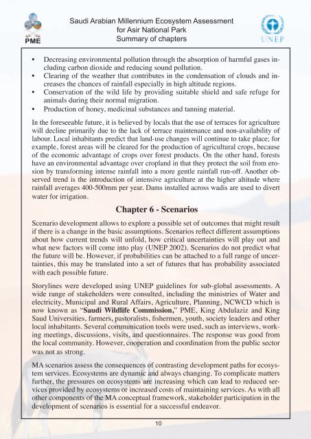 MILLENNIUM ECOSYSTEM ASSESSMENT