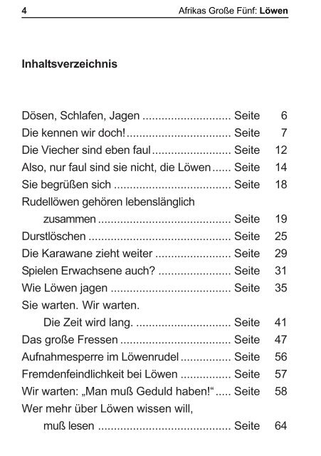 Afrikas Große Fünf - Jorzik-Postels GbR: Startseite