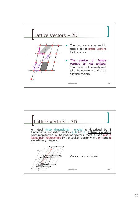 Semiconductor Crystals - Physics Department - University College ...