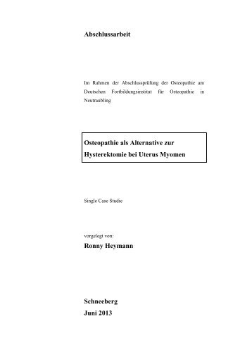 Abschlussarbeit - Physiotherapie libro